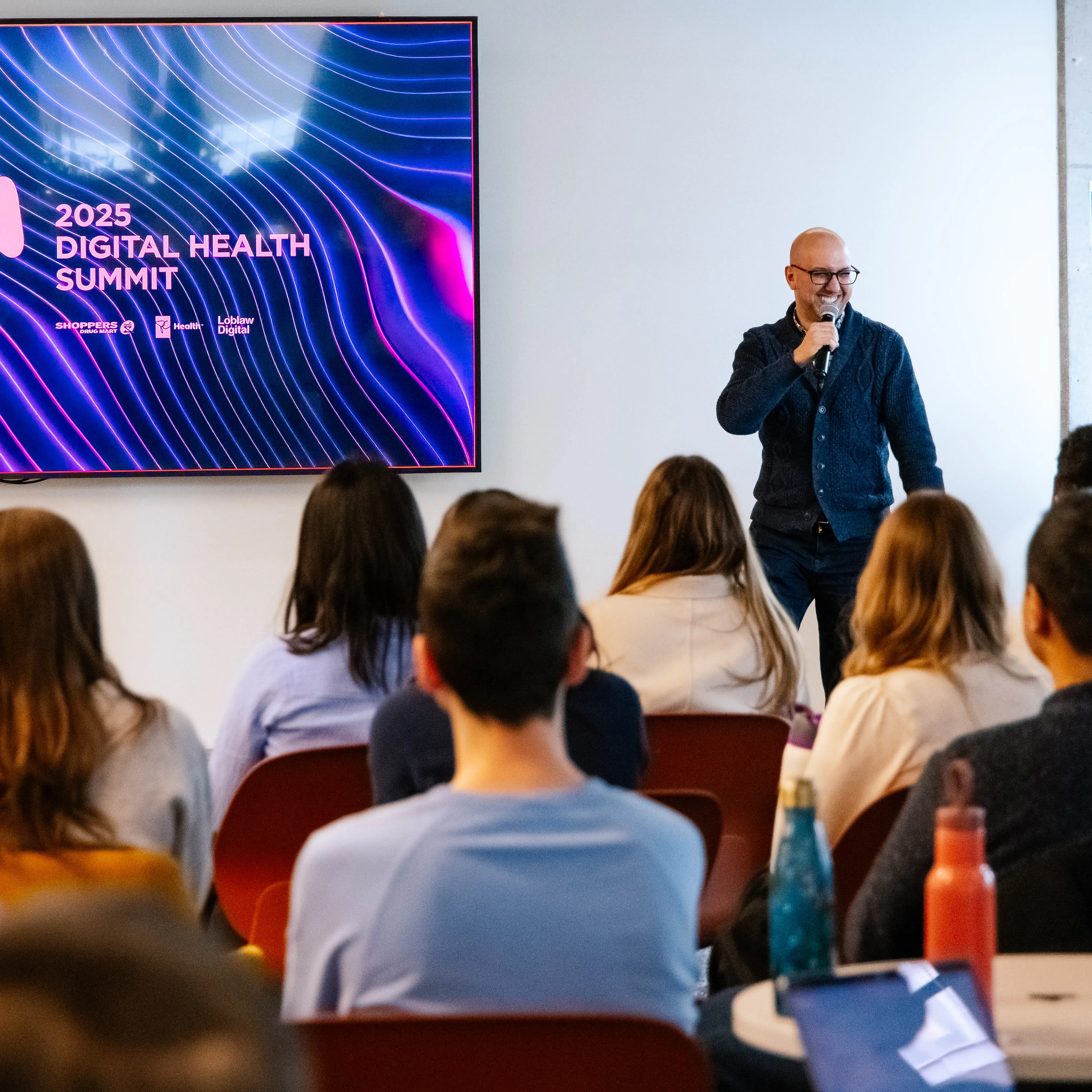 Jacob Hanania presenting at the 2025 Digital Health Summit